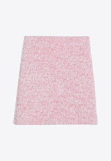 Balenciaga Tweed Mini Skirt Pink 793603T3328/P_BALEN-5000