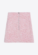 Balenciaga Tweed Mini Skirt Pink 793603T3328/P_BALEN-5000