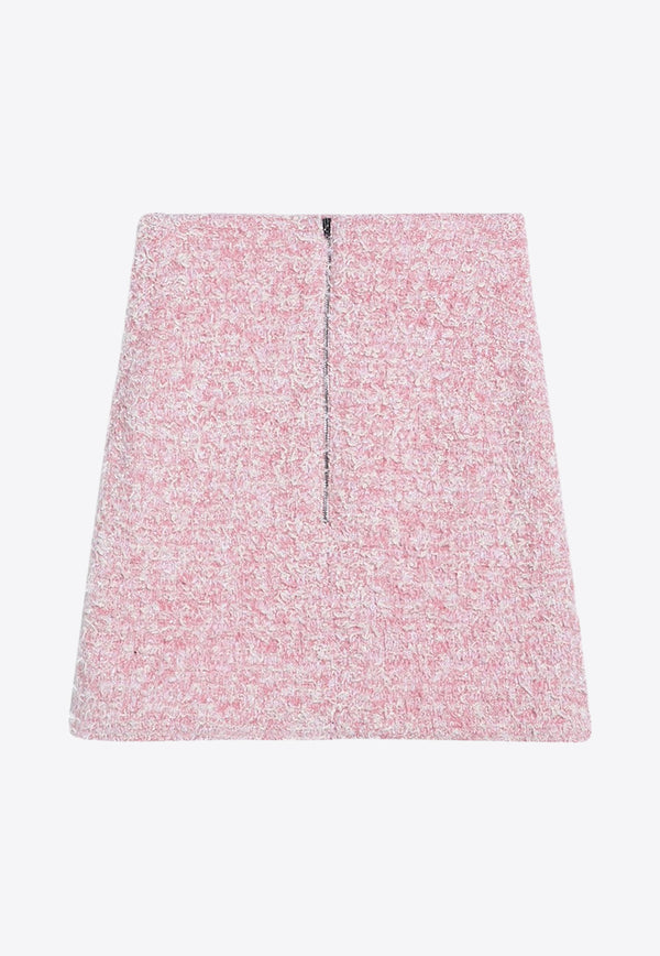 Balenciaga Tweed Mini Skirt Pink 793603T3328/P_BALEN-5000