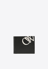 Off-White OW Print Calf Leather Wallet Black OMNC079C99LEA001_1001