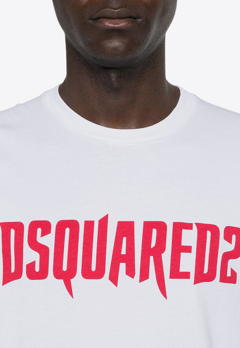 Dsquared2 Horror Logo Cool Fit T-shirt White S74GD1313D20014_100