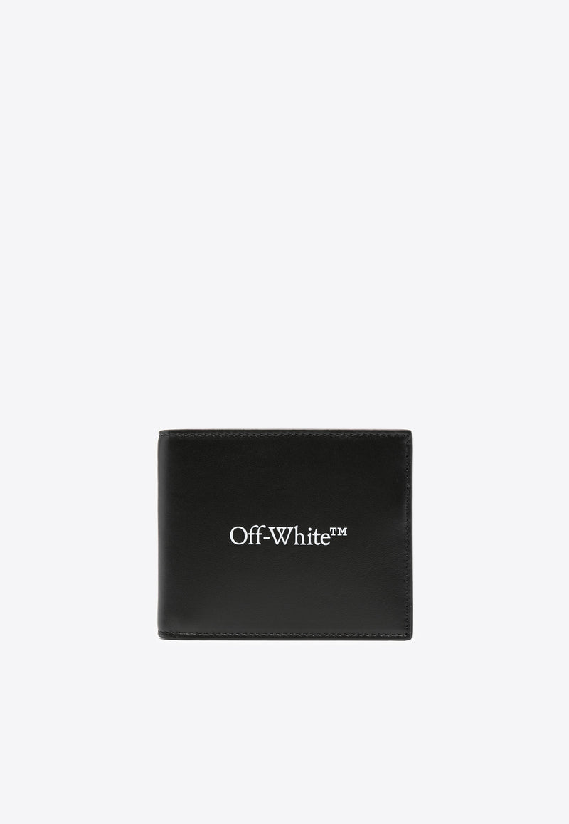 Off-White Logo Print Calf Leather Wallet Black OMNC085C99LEA001_1001