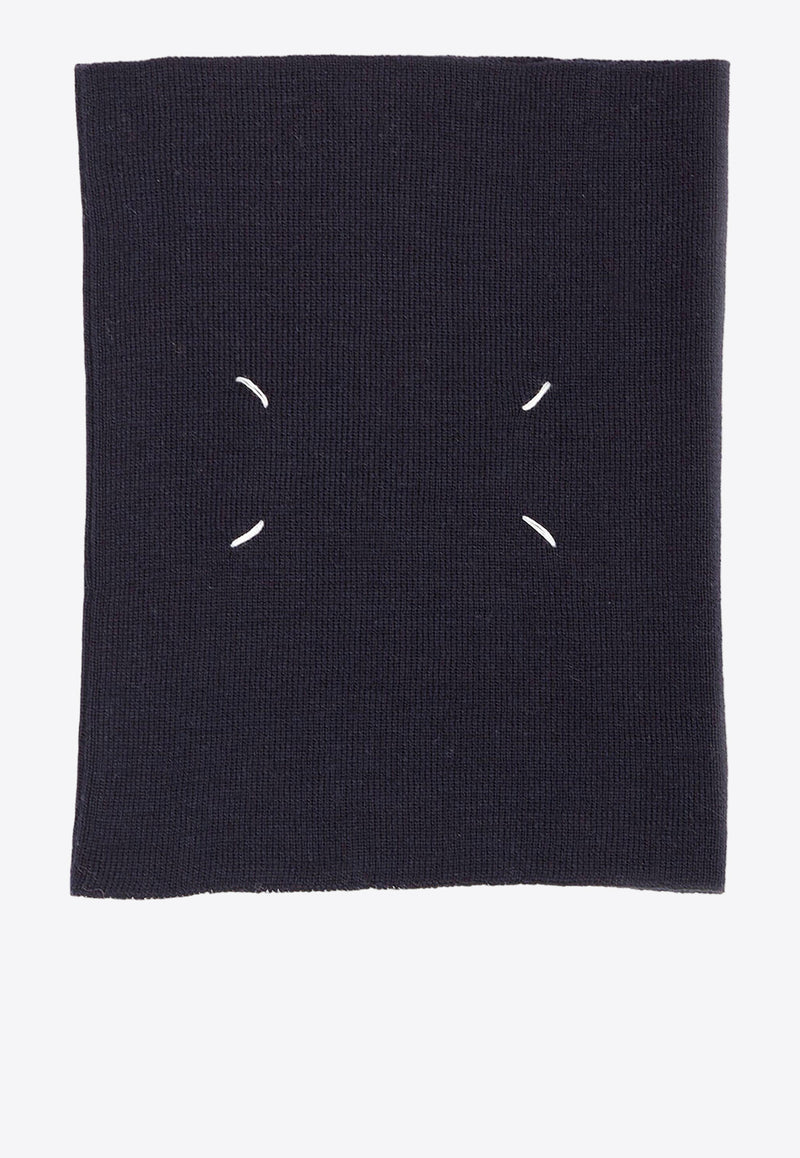 Maison Margiela Four Stitch Wool Neck Warmer Black S51TE0103M13057_900