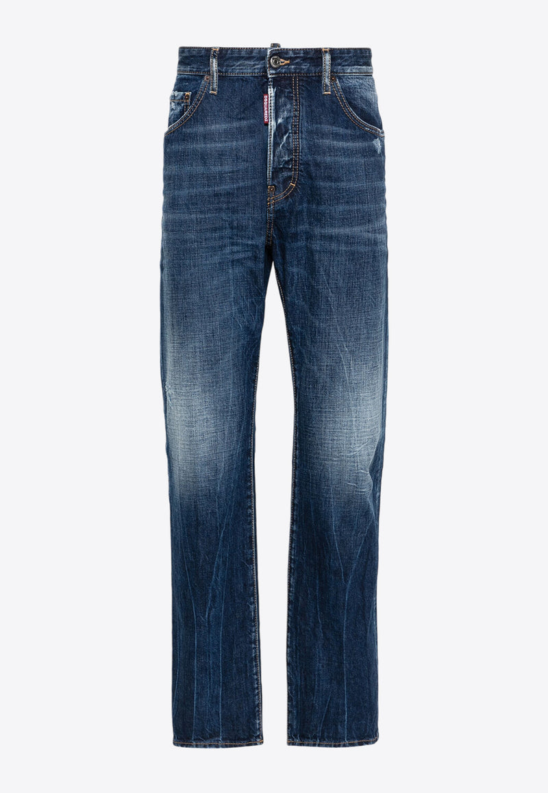 Dsquared2 642 Straight-Leg Jeans Navy S74LB1526STN757_470