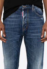 Dsquared2 642 Straight-Leg Jeans Navy S74LB1526STN757_470