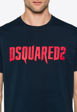 Dsquared2 Horror Logo Cool Fit T-shirt Navy S74GD1313D20014_478