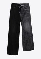 Balenciaga Asymmetrical Straight-Leg Jeans Black 793766TQW71/P_BALEN-1776