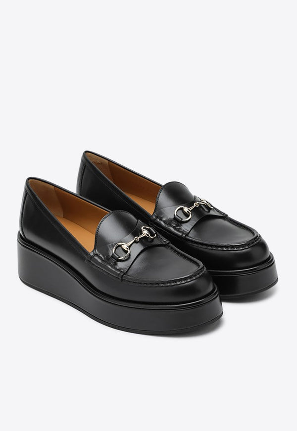 Gucci Horsebit Flatform Loafers Black 794317AADO0/P_GUC-1000