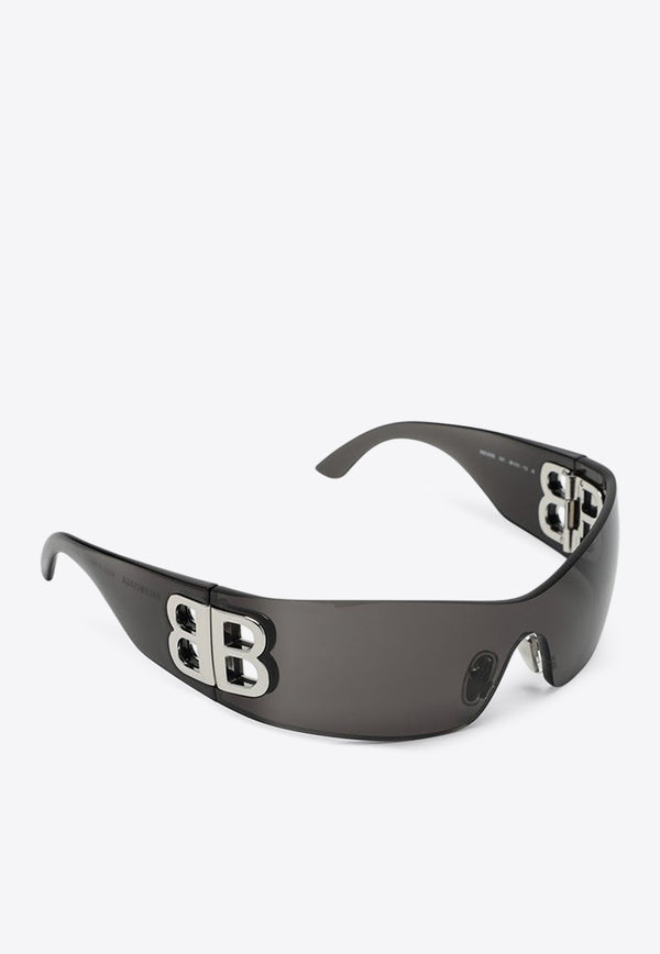 Balenciaga Bossy BB Logo Mask Sunglasses Gray 794333T0003/Q_BALEN-1000