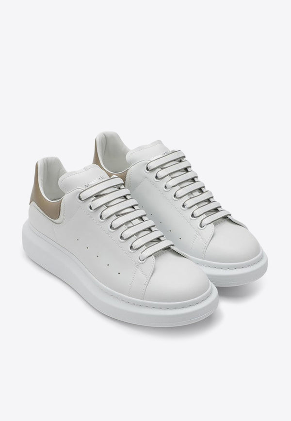 Alexander McQueen Oversized Leather Low-Top Sneakers White 794506WIEEX/P_ALEXQ-9042