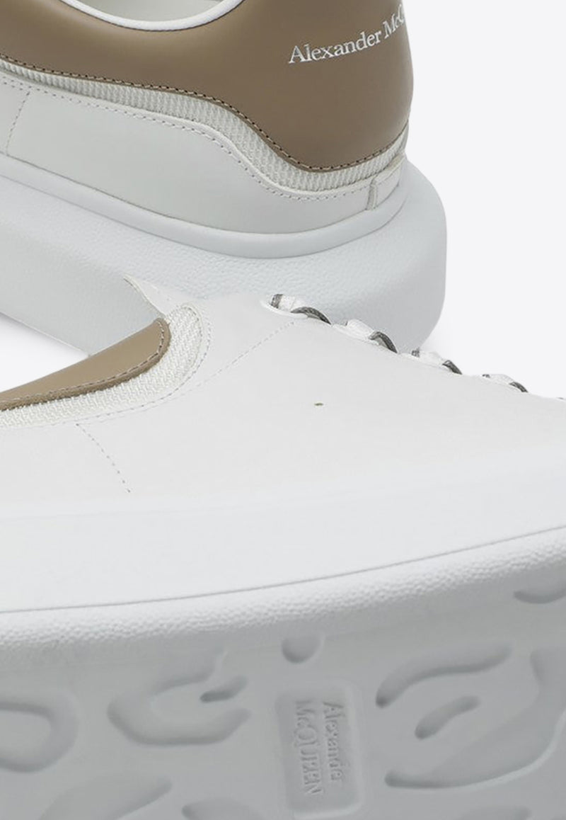 Alexander McQueen Oversized Leather Low-Top Sneakers White 794506WIEEX/P_ALEXQ-9042