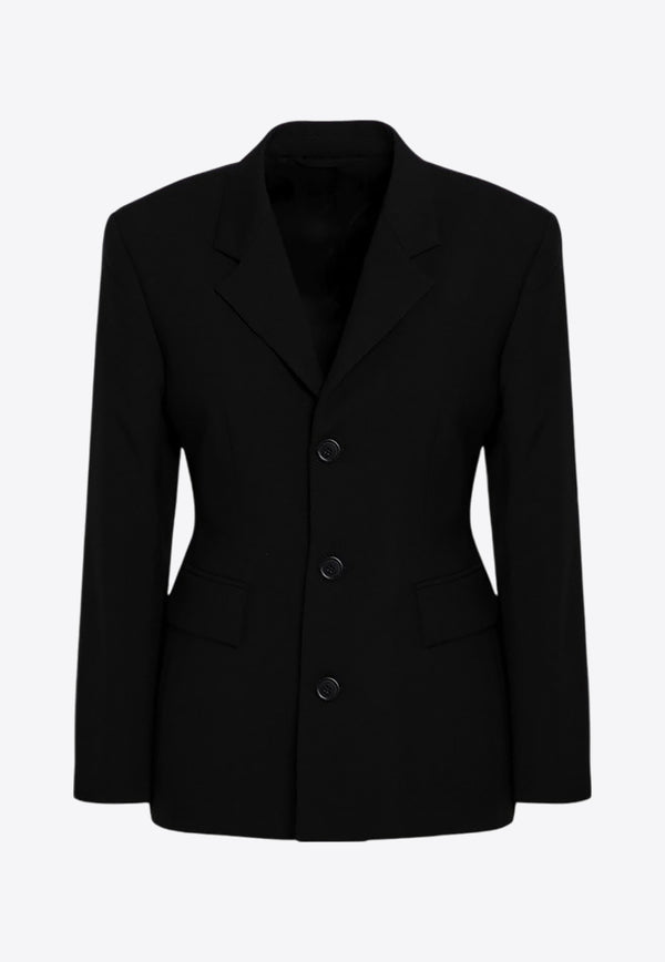 Balenciaga Single-Breasted Wool Blazer Black 794533TOT03/P_BALEN-1000