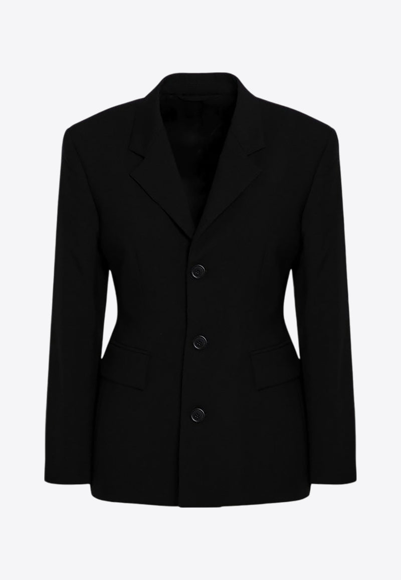 Balenciaga Single-Breasted Wool Blazer Black 794533TOT03/P_BALEN-1000