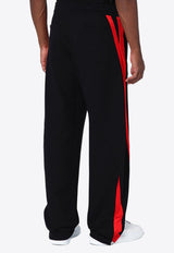 Alexander McQueen Logo Embroidered Track Pants Black 794558QXAAM/P_ALEXQ-1000