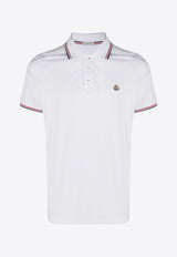 Moncler Logo Embroidered Polo T-shirt White J20918A7030084556_001