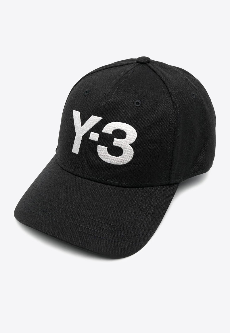 Y-3 Logo Embroidered Baseball Cap Black H62981_BLACK