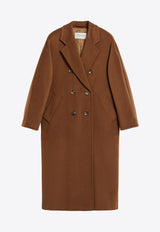 Max Mara Madame Wool and Cashmere Double-Breasted Coat Brown 2421018011621MADAME_010