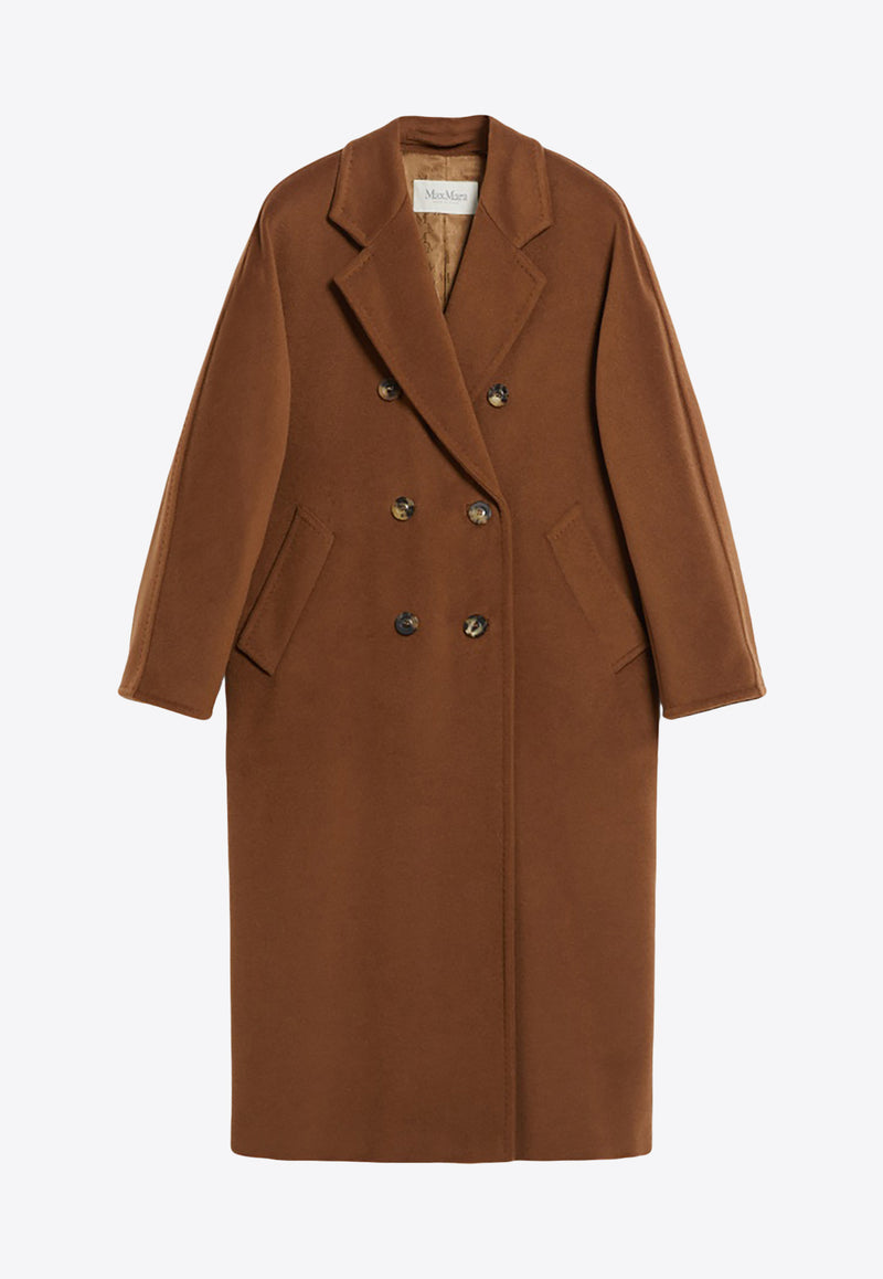 Max Mara Madame Wool and Cashmere Double-Breasted Coat Brown 2421018011621MADAME_010