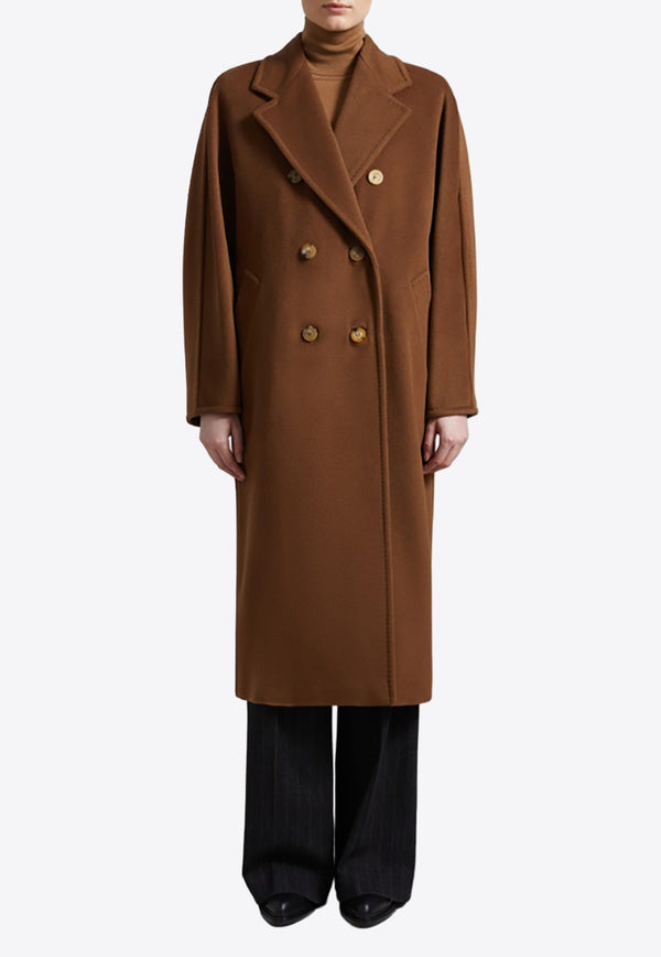 Max Mara Madame Wool and Cashmere Double-Breasted Coat Brown 2421018011621MADAME_010