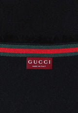 Gucci Silk-Blend with GG Pattern Scarf Black 7952844G483/Q_GUC-1066