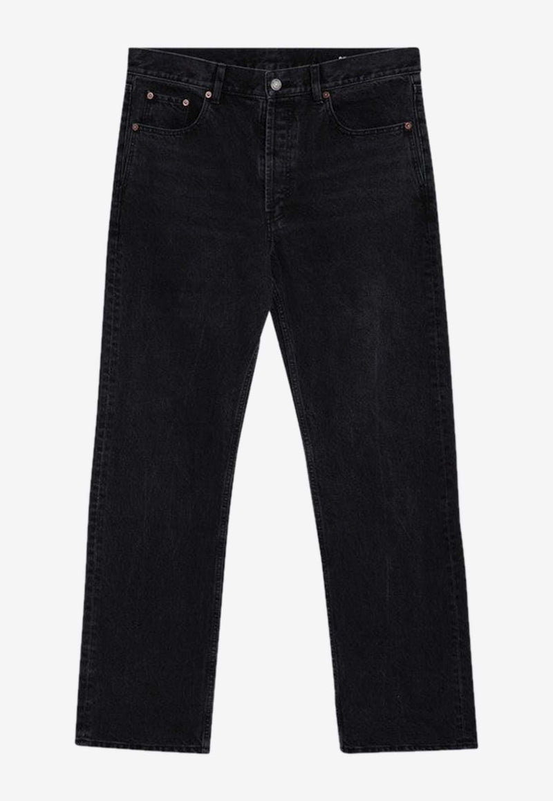 Saint Laurent Washed Straight-Leg Jeans Black 795478Y06CA/P_YSL-1319