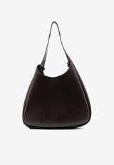 Stella McCartney Perforated Logo Faux Leather Tote Bag  Chocolate 7B0102W8542_2012