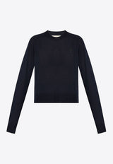 AMI PARIS Ami De Coeur Wool Sweater Midnight Blue FKS041KN0039_430