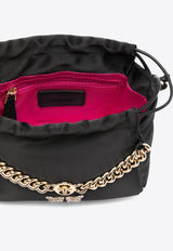 PINKO Atalanta Satin Chain Clutch Black 103534A1WB_Z99Y