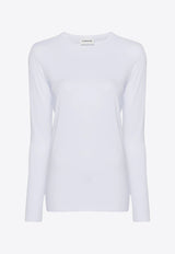 P.A.R.O.S.H Cache Long-Sleeved T-shirt White D170005CACHE_001