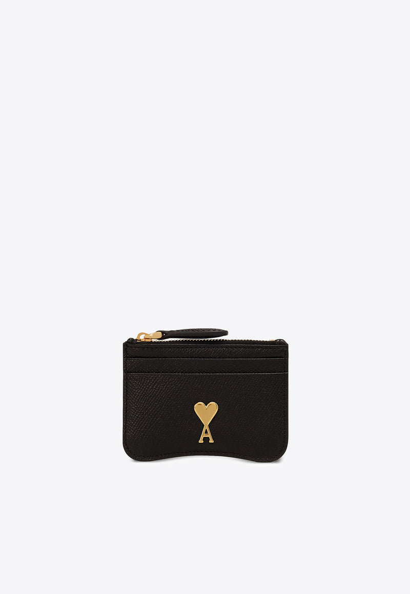 AMI PARIS Paris Paris Zipped Cardholder Black USL105AL0036_0015