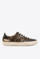 Golden Goose DB Soul Star Leopard Print Leather Sneakers Brown GWF00464F005051_81472