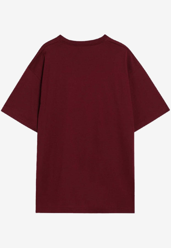Gucci Logo Print T-shirt Burgundy 796395XJHDH/R_GUC-6317