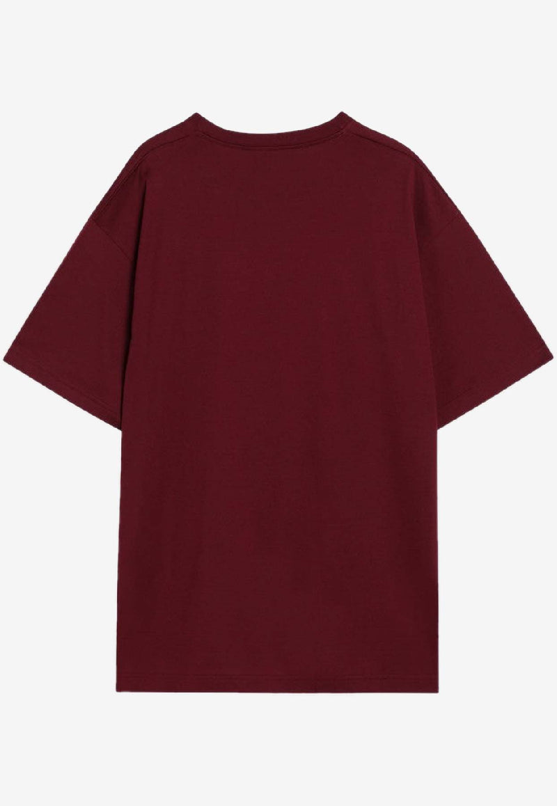 Gucci Logo Print T-shirt Burgundy 796395XJHDH/R_GUC-6317