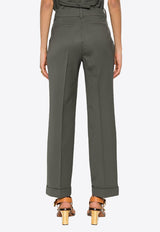 P.A.R.O.S.H Liliuxy Tailored Straight Pants Gray D231495LILIUXY24_067