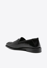 The Attico Amanda Patent Leather Loafers Black 247WS834L046_100