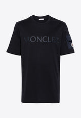 Moncler Laminated  Logo T-shirt Navy J20918C000238390T_778