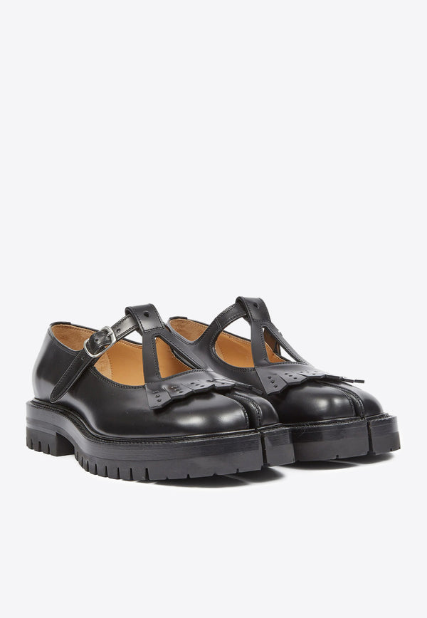 Maison Margiela Tabi County Mary-Jane Loafers in Calf Leather Black S58WR0115P3827_T8013