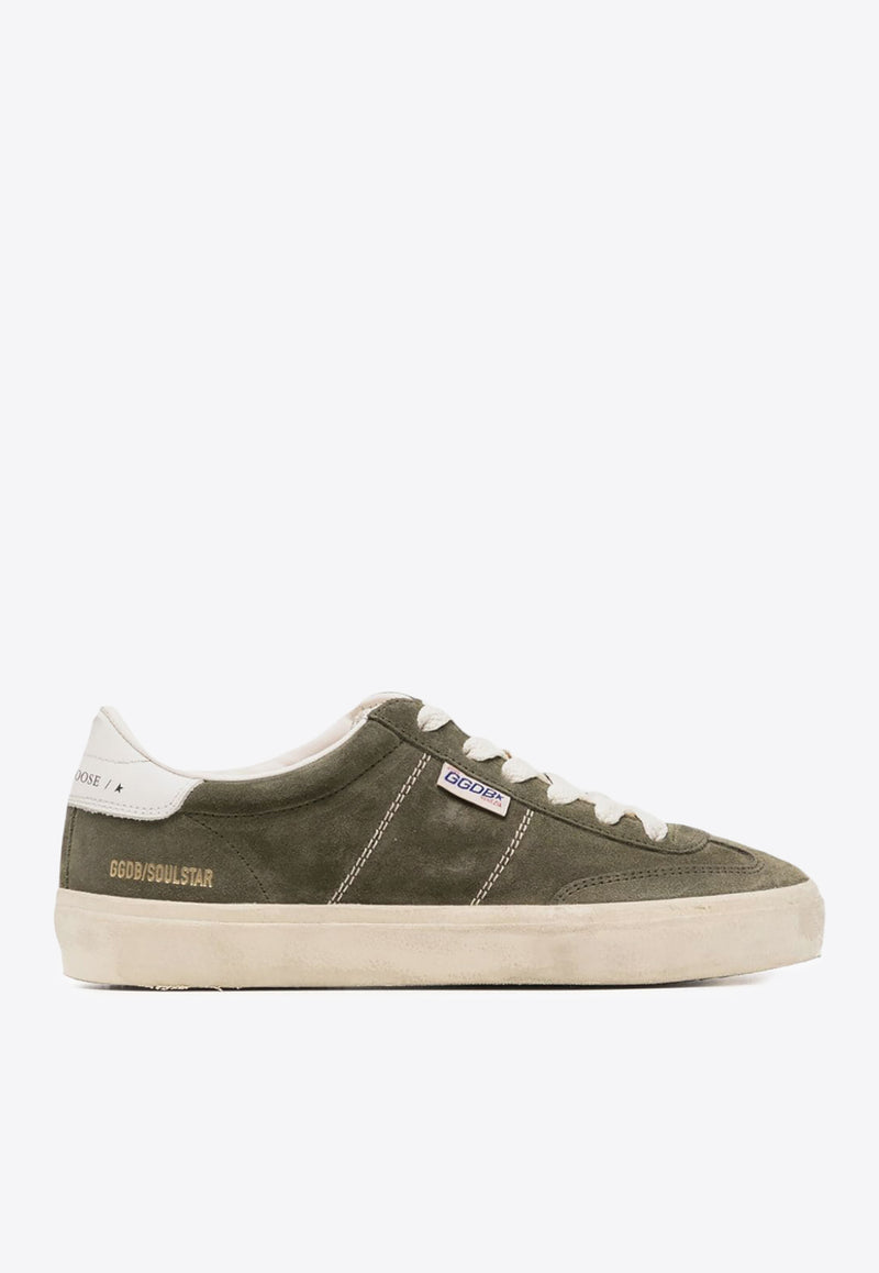 Golden Goose DB Soul Star Suede Low-Top Sneakers Green GWF00464F005047_35895