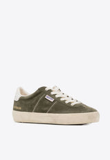 Golden Goose DB Soul Star Suede Low-Top Sneakers Green GWF00464F005047_35895