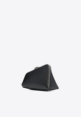 The Attico Mini Midnight Leather Clutch Bag Black 231WAH40L019_100