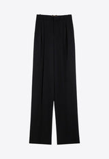 Saint Laurent Wide-Leg Wool Pants Black 796875Y7E63/P_YSL-1000