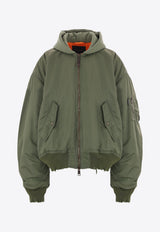 Balenciaga Oversized Padded Jacket Green 796940-TPO04-2840OLIVE