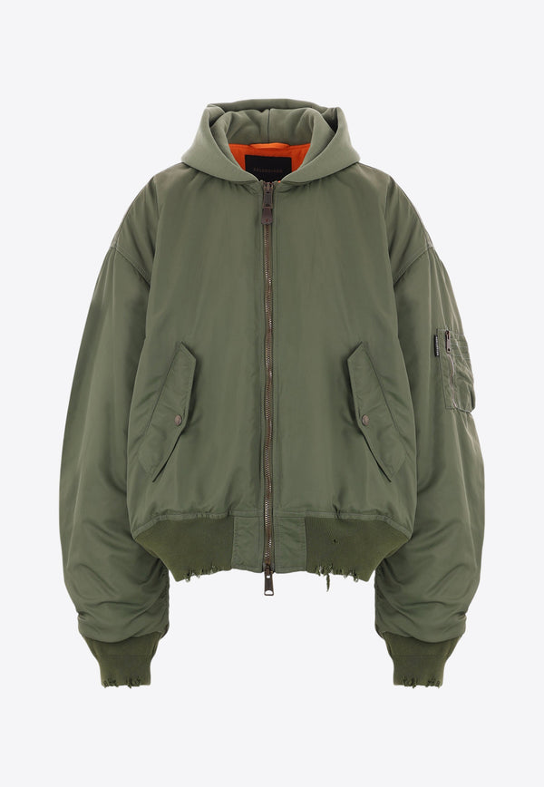 Balenciaga Oversized Padded Jacket Green 796940-TPO04-2840OLIVE