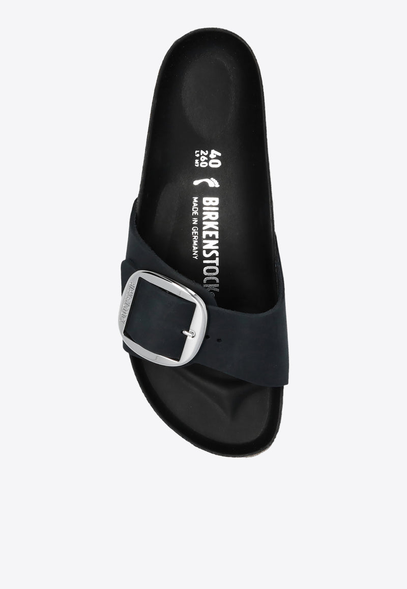 Birkenstock Madrid Big Buckle Slides Black 1006523 0-BLACK