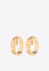 Versace Greca Medusa Head Hoop Earrings Gold 1013206 1A00620-3J000