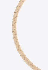 Versace Medusa Braided Necklace Cream 1014169 1A00637-1KD4V