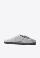 Birkenstock Zermatt Rivet Felt Mules Gray 1015092 0-LIGHT GRAY