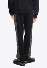 Versace Barocco Jacquard Straight Pants Black 1013253 1A09454-1B000