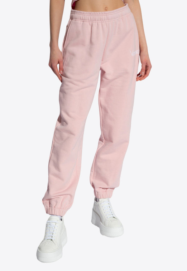 Versace 1980 Re-Edition Embroidered Track Pants Pink 1014298 1A10157-2P450