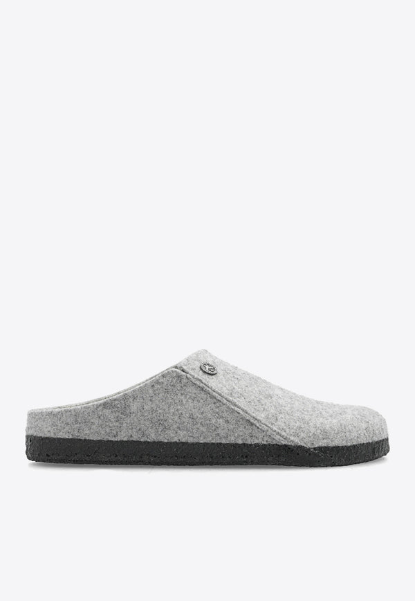 Birkenstock Zermatt Rivet Felt Mules Gray 1015086 0-LIGHT GRAY